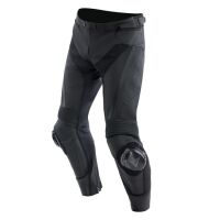 Dainese DELTA 4 sportovní kožené kalhoty černé prodloužené